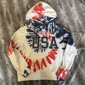 Polo Ralph Lauren Men's XS Team USA Tie Dye  Olympic Hoodie Pullover Patriotic